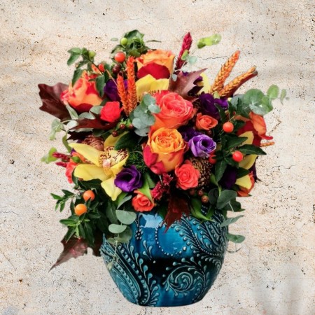 Turquoise Series - Mixed Vase P2